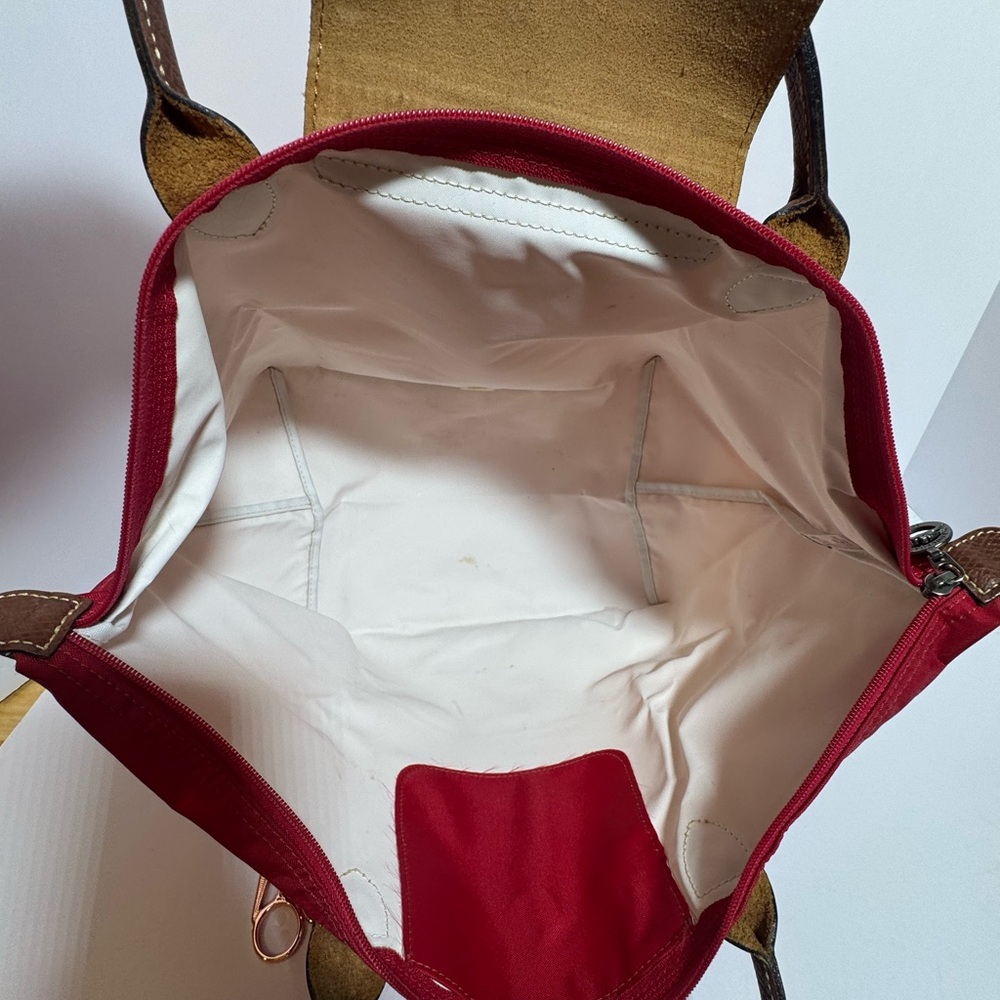 Red Longchamp Tote - Picture 4 of 9